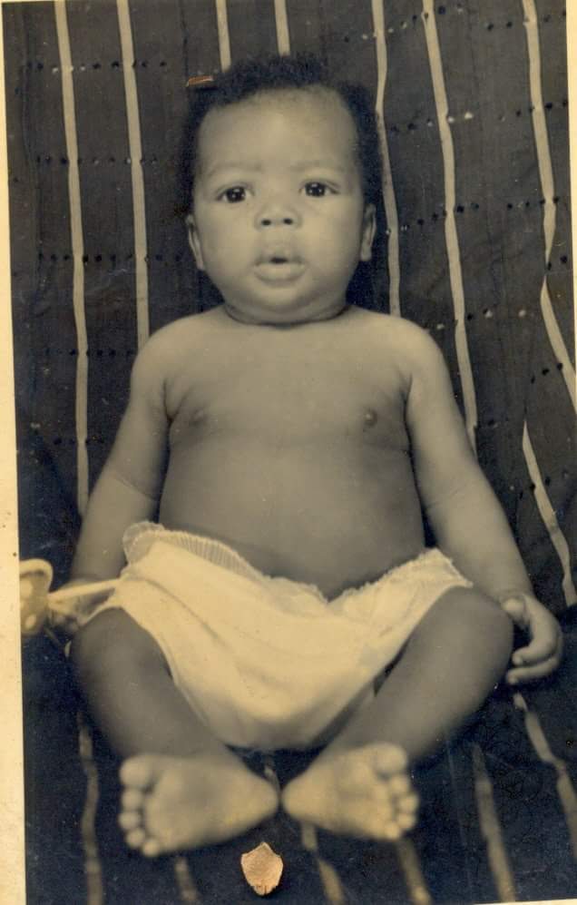 Olayinka Abiodun at 6 months old